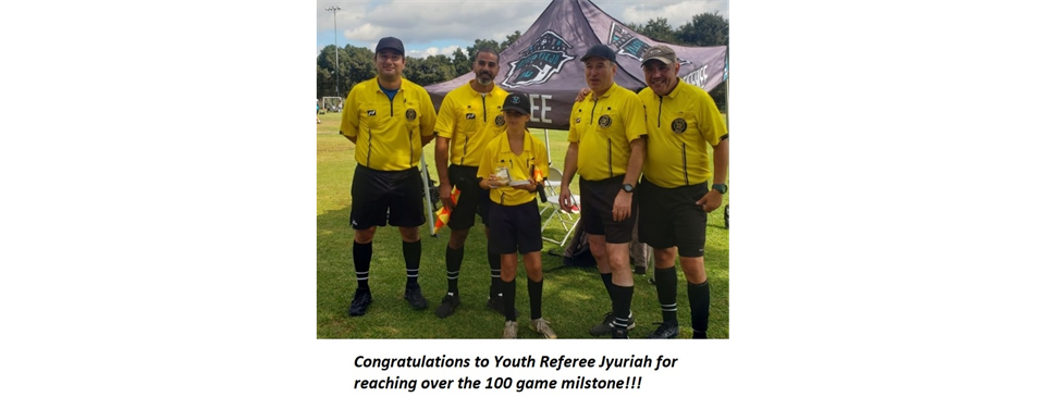 Congratulations Referee Milestones